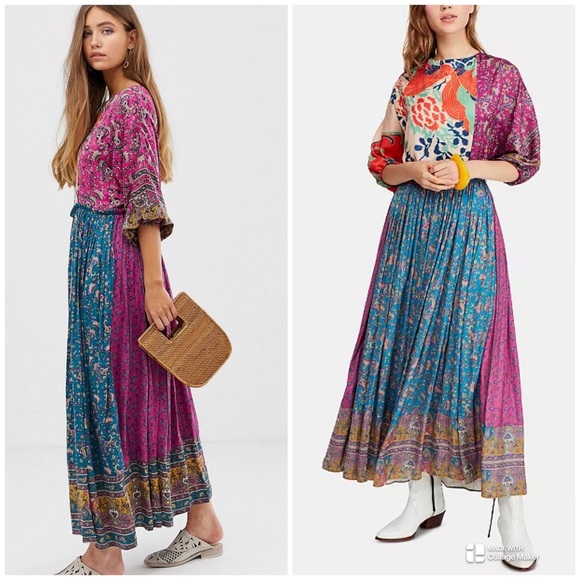 Free People Green What You Want Maxi Dress Size L (oversized) - Picture 5 of 15